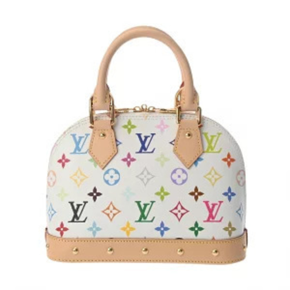 Louis Vuitton Multicolor Monogram Alma TM LV Handbag Canvas White - Picture 2 of 7